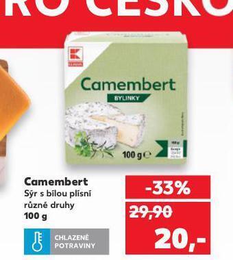 Kaufland Camembert nabídka