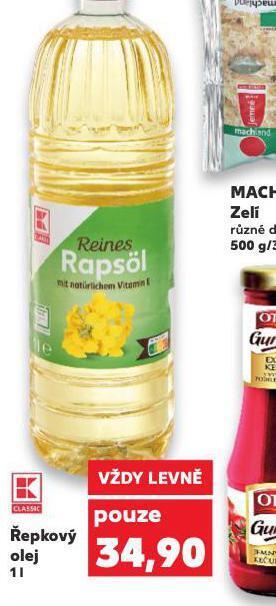 Kaufland Řepkový olej nabídka