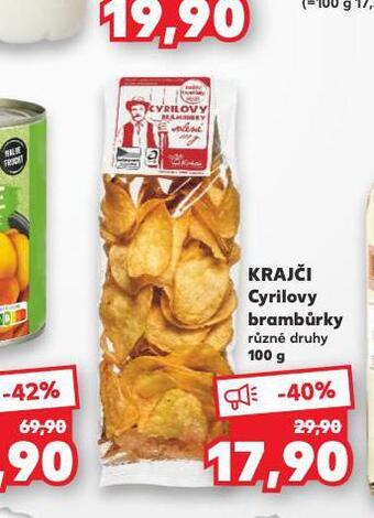 Kaufland Cyrilovy brambůrky nabídka
