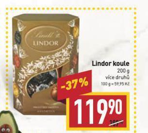 Billa Lindor koule nabídka