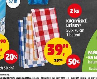Penny Market Kuchyňské utěrky nabídka