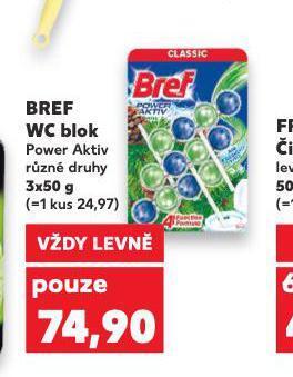 Kaufland Bref wc blok nabídka