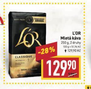 Billa L'or káva nabídka