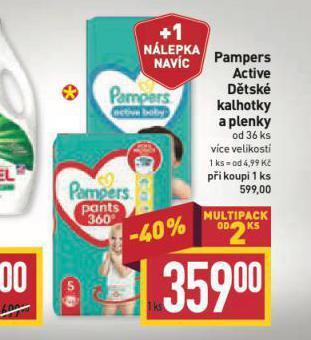 Billa Pampers pleny nabídka