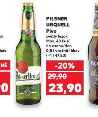 Kaufland Pivo pilsner urquell nabídka