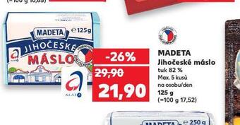 Kaufland Madeta jihočeské máslo nabídka