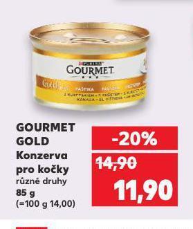 Kaufland Gourmet gold konzerva pro kočky nabídka