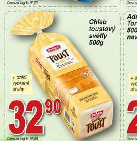 Hruška Chléb toustový nabídka