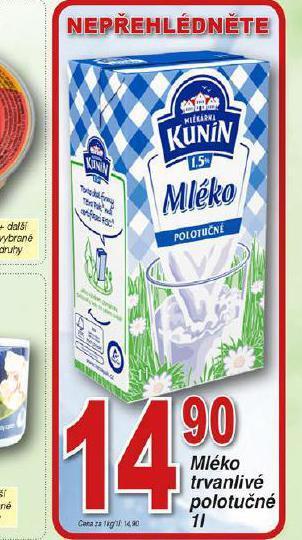 Hruška Mléko trvanlivé nabídka