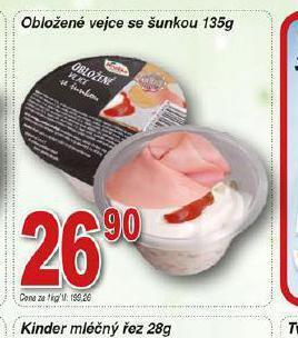 Hruška Obložené vejce se šunkou nabídka
