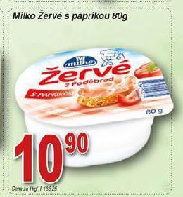 Hruška Milko žervé s paprikou nabídka