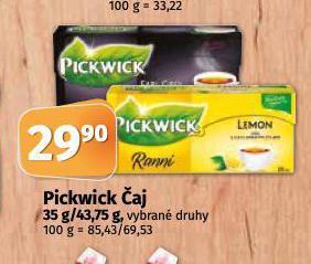 Coop Pickwick čaj nabídka