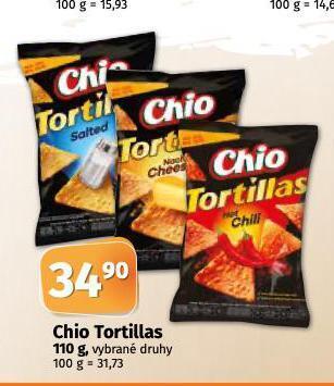 Coop Chio tortillas nabídka