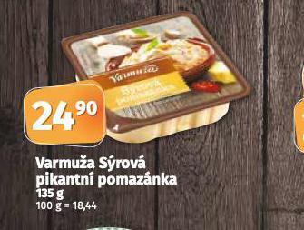 Coop Varmuža sýrová pikantní pomazánka nabídka