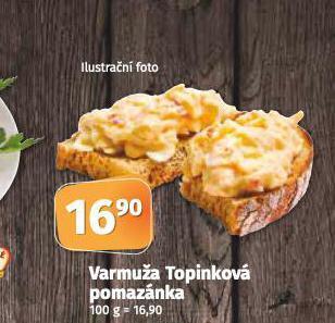 Coop Varmuža topinková pomazánka nabídka