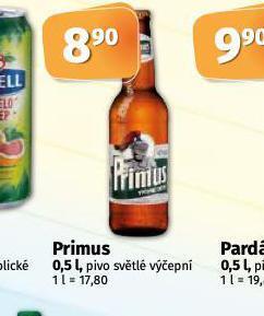 Coop Pivo primus nabídka