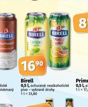 Coop Birell nealkoholické pivo nabídka