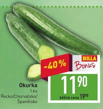 Billa Okurka nabídka