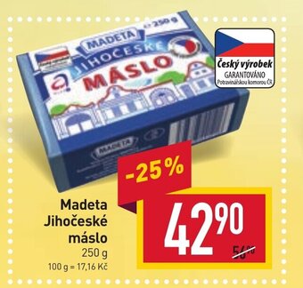 Billa Madeta Jihočeské máslo nabídka