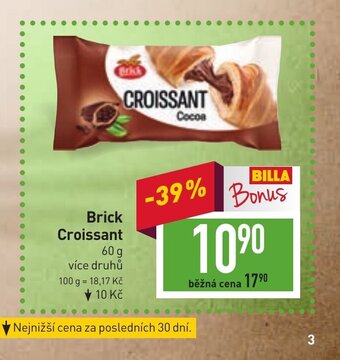 Billa Brick Croissant nabídka