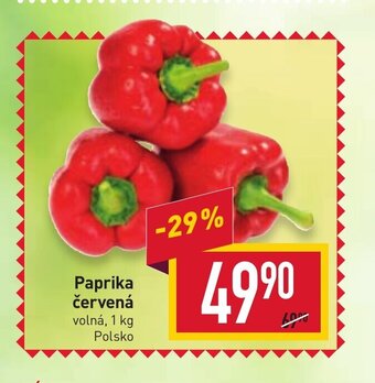 Billa Paprika červená nabídka