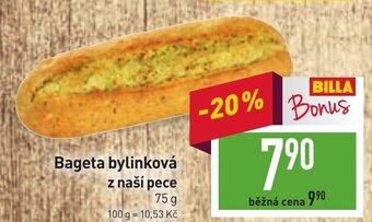 Billa Bageta bylinková z naší pece nabídka