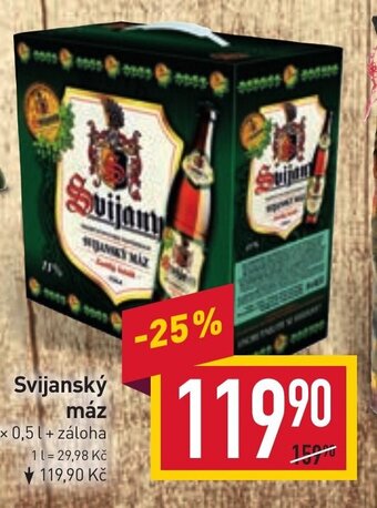 Billa Svijanský máz nabídka
