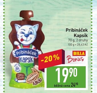 Billa Pribináček Kapsik nabídka