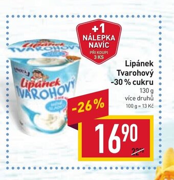 Billa Lipánek Tvarohový -30% cukru nabídka