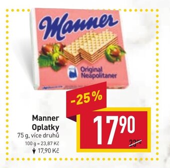 Billa Manner Oplatky nabídka
