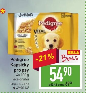 Billa Pedigree Kapsičky pro psy nabídka