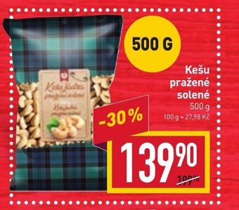 Billa Kešu pražené solené nabídka