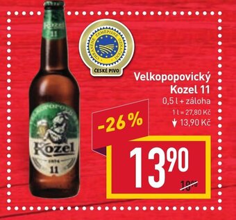 Billa Velkopopovický Kozel 11 nabídka