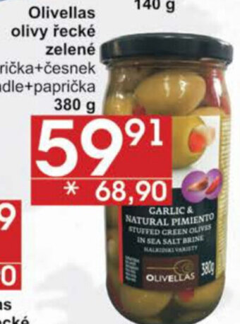Jip Olivellas olivy řecké zelené nabídka