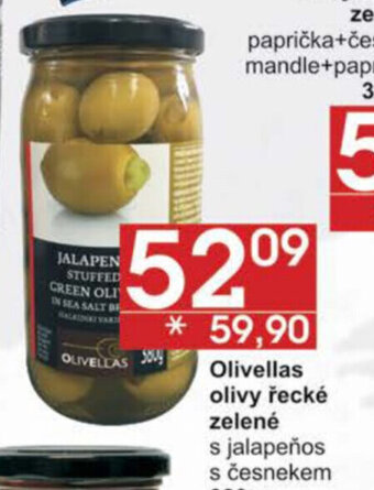 Jip Olivellas olivy řecké zelené nabídka