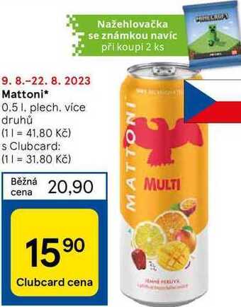 Tesco Mattoni 0.5 l, plech nabídka