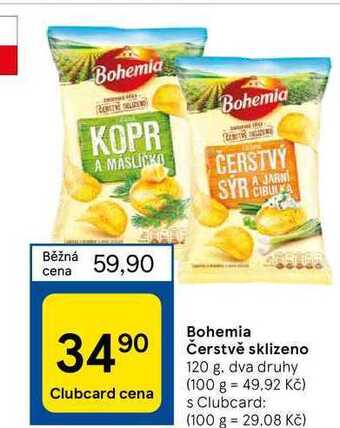 Tesco Bohemia čerstvě sklizeno, 120 g nabídka