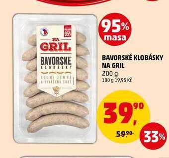 Penny Market Bavorské klobásky na gril, 200 g nabídka
