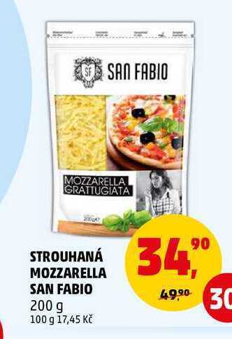 Penny Market Strouhaná mozzarella san fabio, 200 g nabídka