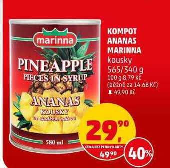 Penny Market Kompot ananas marinna, 565 g nabídka