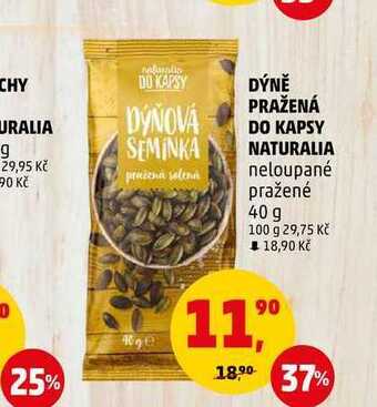 Penny Market Dýně pražená do kapsy naturalia neloupané pražené, 40 g nabídka