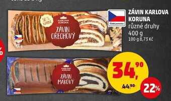 Penny Market Závin karlova koruna, 400 g nabídka