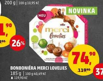 Penny Market Bonboniéra merci lovelies, 185 g nabídka
