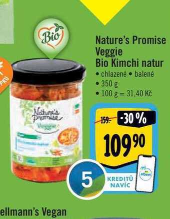 Albert Nature's promise veggie bio kimchi natur nabídka