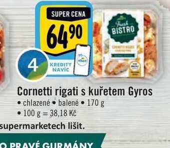 Albert Cornetti rigati s kuřetem gyros 170 g nabídka