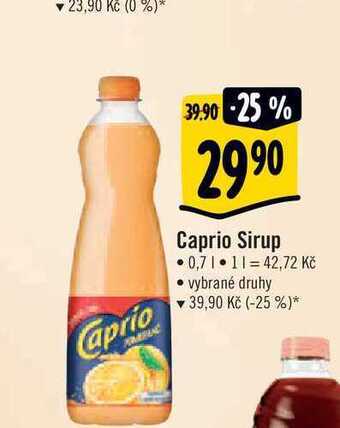 Albert Caprio sirup 0,7 l nabídka