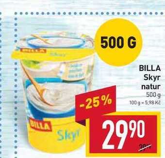 Billa Billa skyr natur 500 g nabídka