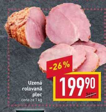 Billa Uzená rolovaná plec cena za 1 kg nabídka