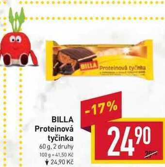Billa Billa proteinová tyčinka 60 g nabídka