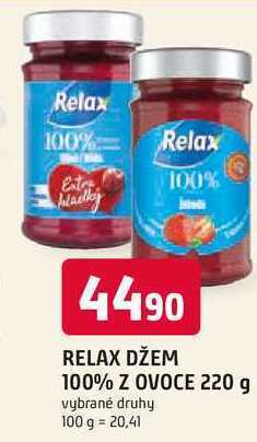 Trefa Relax džem 100% z ovoce 220 g nabídka